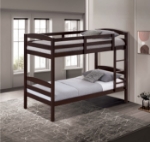 Picture of Twin Bunk Bed White, Grey And Espresso