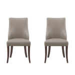Picture of Light Grey, Taupe Solid Beech Wood Frame Dining Chair