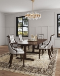 Picture of Front in Faux Leather and Back Upholstered in Velvet Chair