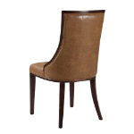 Picture of Front in Faux Leather and Back Upholstered in Velvet Chair