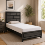 Picture of Gray finish Faux wood Twin Bed