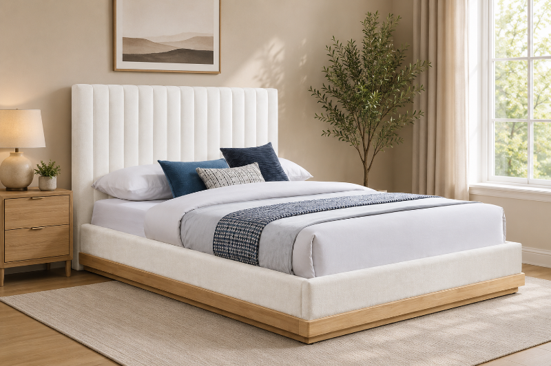 Picture of 54" Fabric Upholstered Bed