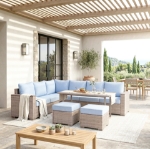 Picture of Outdoor Sectional Set - Sofa, Ottoman and Coffee Table