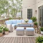 Picture of Outdoor Sectional Set - Sofa, Ottoman and Coffee Table