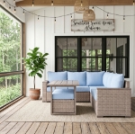 Picture of Outdoor Sectional Set - Sofa, Ottoman and Coffee Table