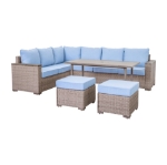 Picture of Outdoor Sectional Set - Sofa, Ottoman and Coffee Table