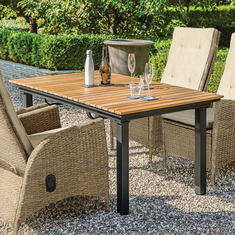 Picture of Outdoor Dining Chair, Ottoman, Recliner Chair And Extendable Dining Table