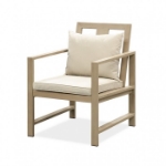 Picture of Outdoor Dining Chair, Dining Table With Fire Pit And Cooler, Bench And 7Pc Dining Room set