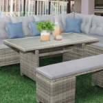 Picture of Gray Outdoor Dining Table