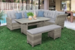 Picture of Gray Outdoor Dining Table