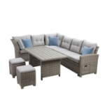 Picture of Gray Outdoor Dining Table