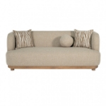 Picture of Modern Rounded-Back Sofa, Loveseat, chair, And Dining 3pc set