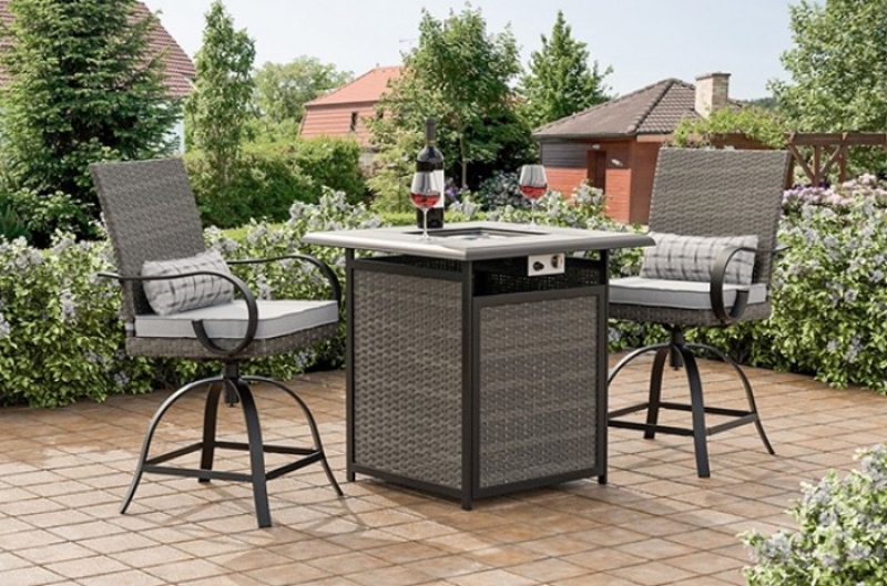 Picture of Swivel Arm Chair, Table, And 3Pc Outdoor set