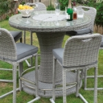 Picture of Grey Round Table, Chair And 7Pc Outdoor set