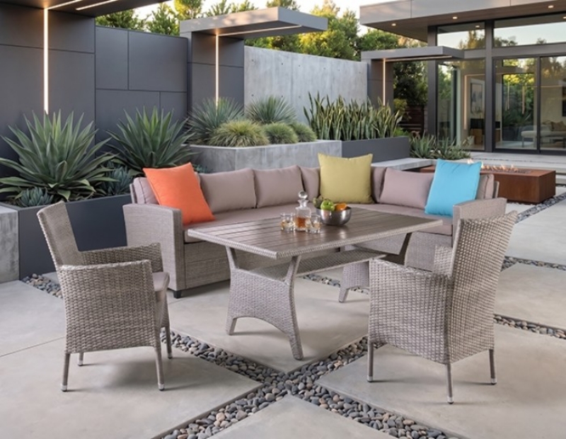 Picture of Left-Right Sectional, Table And Chair Set