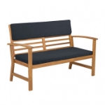 Picture of Denim Blue Loveseat, Table And Chair Set