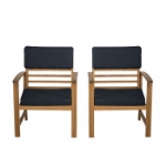 Picture of Denim Blue Loveseat, Table And Chair Set