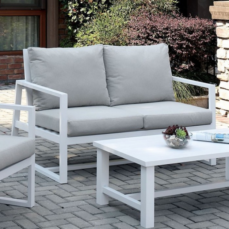 Picture of Beige And Gray Loveseat