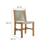 Picture of 5Pc or 7Pc Outdoor Dining Set with Arm Chairs or Side Chairs in Natural and Black Finish