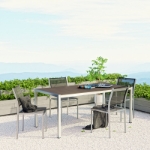 Picture of 5Pc, 7Pc or 9Pc Outdoor Dining Set In Silver Black