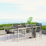 Picture of 5Pc, 7Pc or 9Pc Outdoor Dining Set In Silver Black