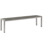 Picture of 3Pc Outdoor Dining set In Silver Gray