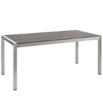 Picture of 3Pc Outdoor Dining set In Silver Gray