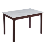 Picture of 48", 55", 62", 71" Dining Table with Sintered Stone Tabletop with Metal Legs