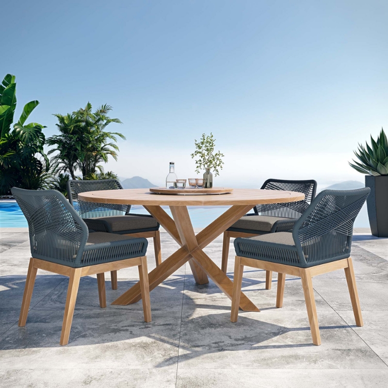 Picture of 5Pc Outdoor Wooden Dining set