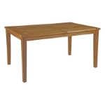 Picture of 7Pc Outdoor Wooden Dining set With Side And Arm Chair