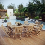 Picture of 7Pc or 9Pc Outdoor Wooden Dining set