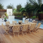 Picture of 7Pc, 9Pc or 11Pc Outdoor Wooden Dining set
