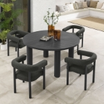 Picture of 5Pc or 7Pc Outdoor Dining Set With Round Table and Chair