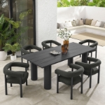 Picture of 5Pc or 7Pc Outdoor Dining Set With Round Table and Chair