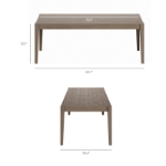 Picture of 7Pc or 9Pc Outdoor Dining Set in Gray White & Gray Flint
