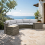 Picture of Natural Sectional Sofa With End Table