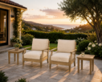 Picture of 2 Outdoor Lounge Chairs with 2 End Tables