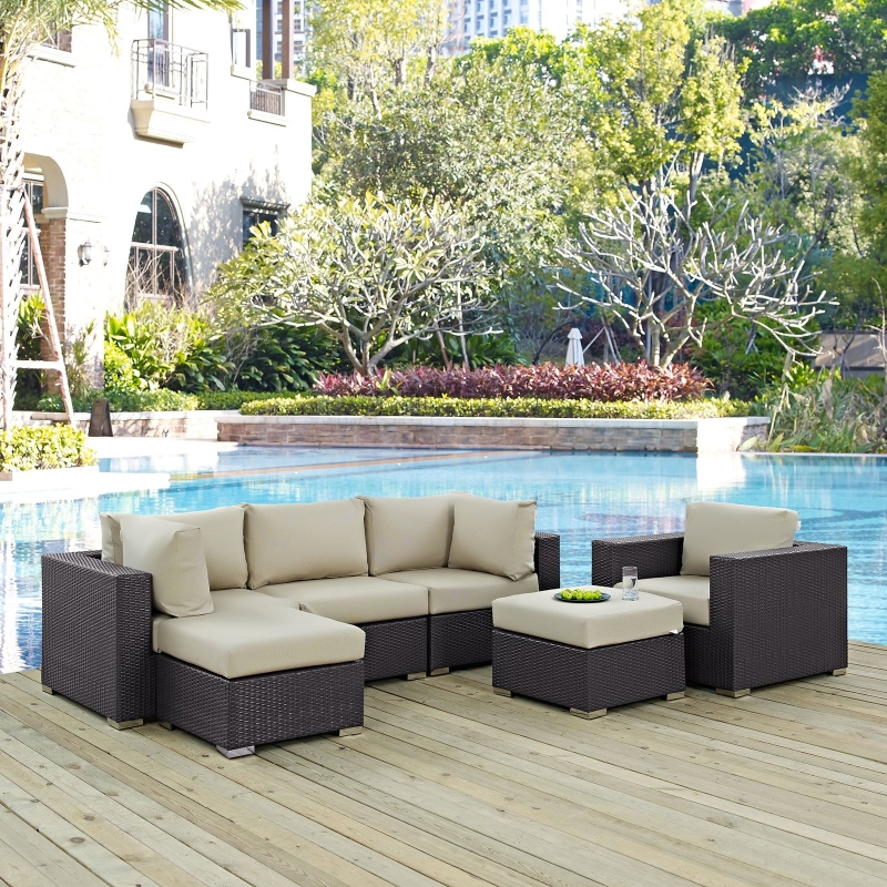 Picture of 5Pc, 6Pc, 7Pc, 8Pc, 9Pc or 10Pc Outdoor Sectional Set
