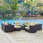 Picture of 5Pc, 6Pc, 7Pc, 8Pc, 9Pc or 10Pc Outdoor Sectional Set