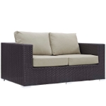 Picture of 4Pc Outdoor Sofa Set In Beige With Fire Pit