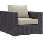Picture of 4Pc Outdoor Sofa Set In Beige With Fire Pit