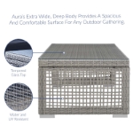 Picture of 3Pc Outdoor Sofa Set In Gray & White