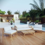 Picture of 2Pc, 3Pc, 4Pc, 5Pc, 6Pc or 8Pc Outdoor Wooden Sofa Set