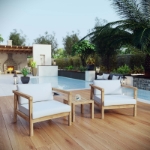 Picture of 2Pc, 3Pc, 4Pc, 5Pc, 6Pc or 8Pc Outdoor Wooden Sofa Set