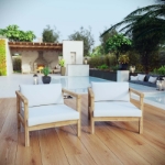 Picture of 2Pc, 3Pc, 4Pc, 5Pc, 6Pc or 8Pc Outdoor Wooden Sofa Set