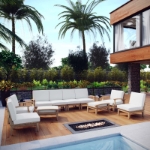 Picture of 2Pc, 3Pc, 4Pc, 5Pc, 6Pc, 7Pc, 8Pc, 9Pc Or 10Pc Outdoor Patio Wooden Set