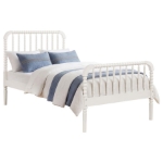 Picture of Wood Twin Bed White