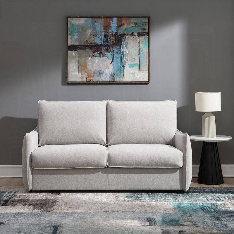Picture of 2-in-1 Convertible Sleeper Sofa in Beige