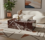 Picture of 48"/ 18" Marble Coffee Table and End Table