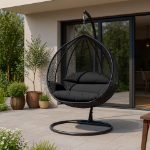 Picture of Two-Person Seater Hanging Swing Chair with Teardrop Design